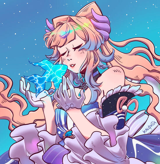 Genshin Impact Fanart Sangonomiya Kokomi